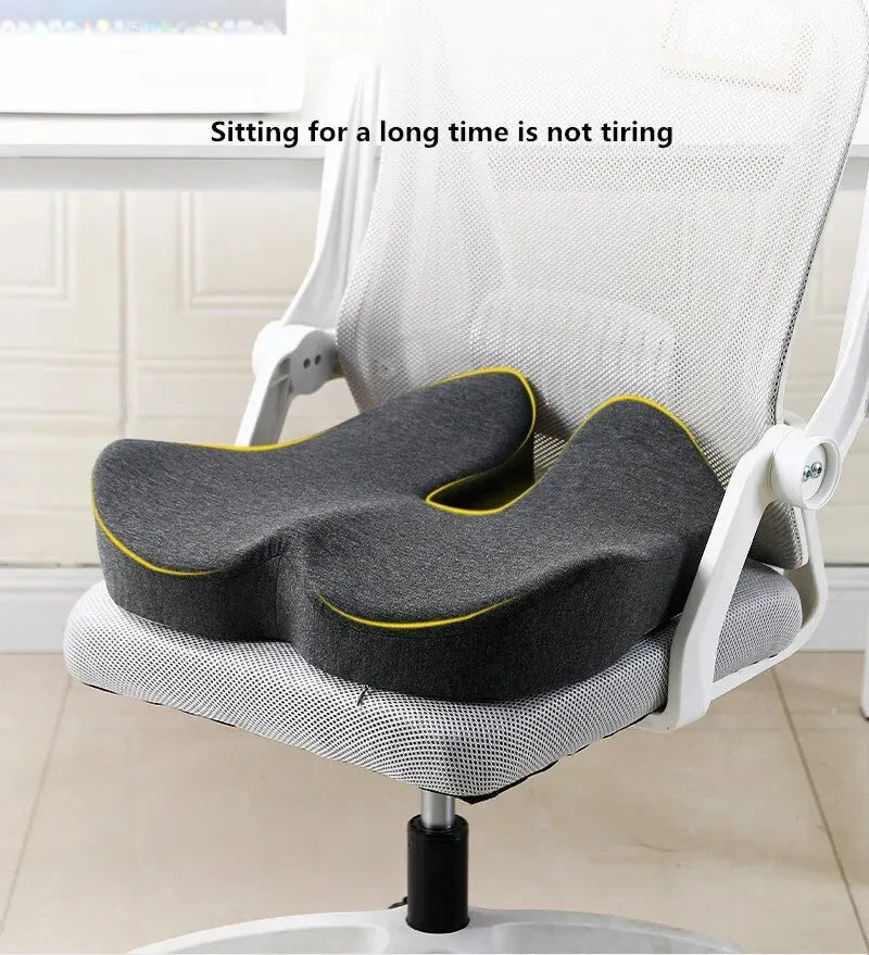 Afralia™ Rebound Memory Foam Orthopedic Office Chair Cushion for Women with Beautiful Buttocks Support