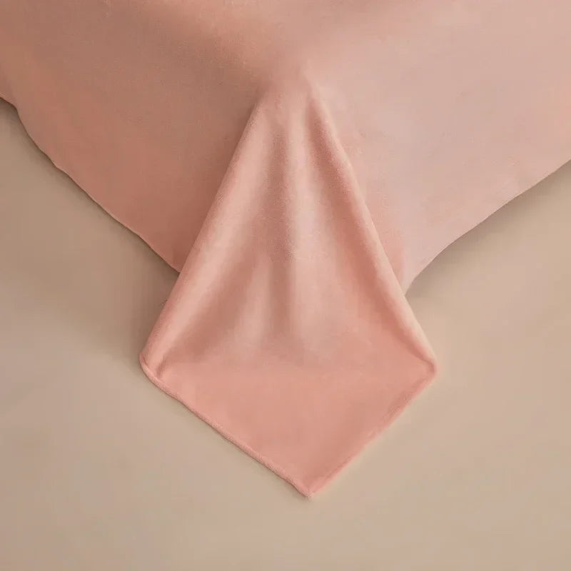 Afralia™ 2024 Winter Fleece Bedding Set King Queen Twin Double Duvet Cover Kit