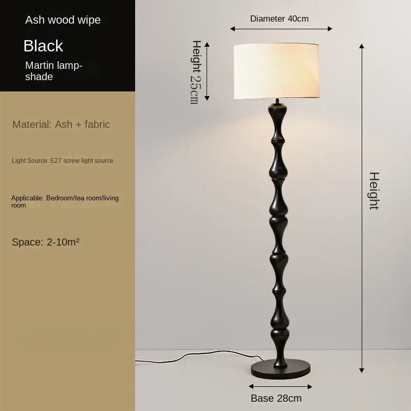 Afralia™ Walnut Floor Lamp, Nordic Design, Classic Style, Luxury Solid Wood for Living Room