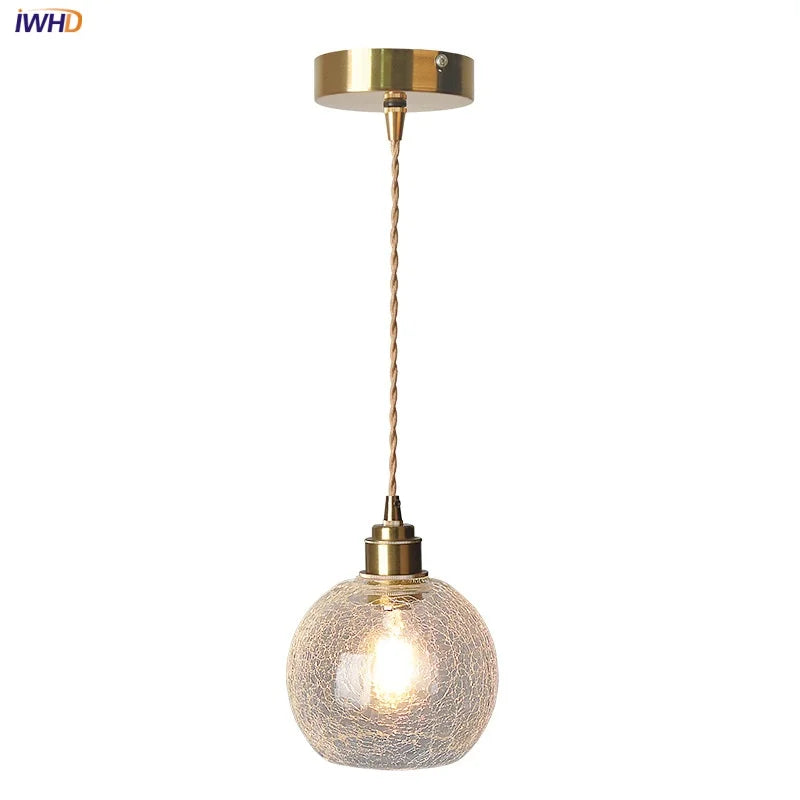 Afralia™ Glass Globe LED Pendant Light - Adjustable Modern Nordic Hanging Fixture