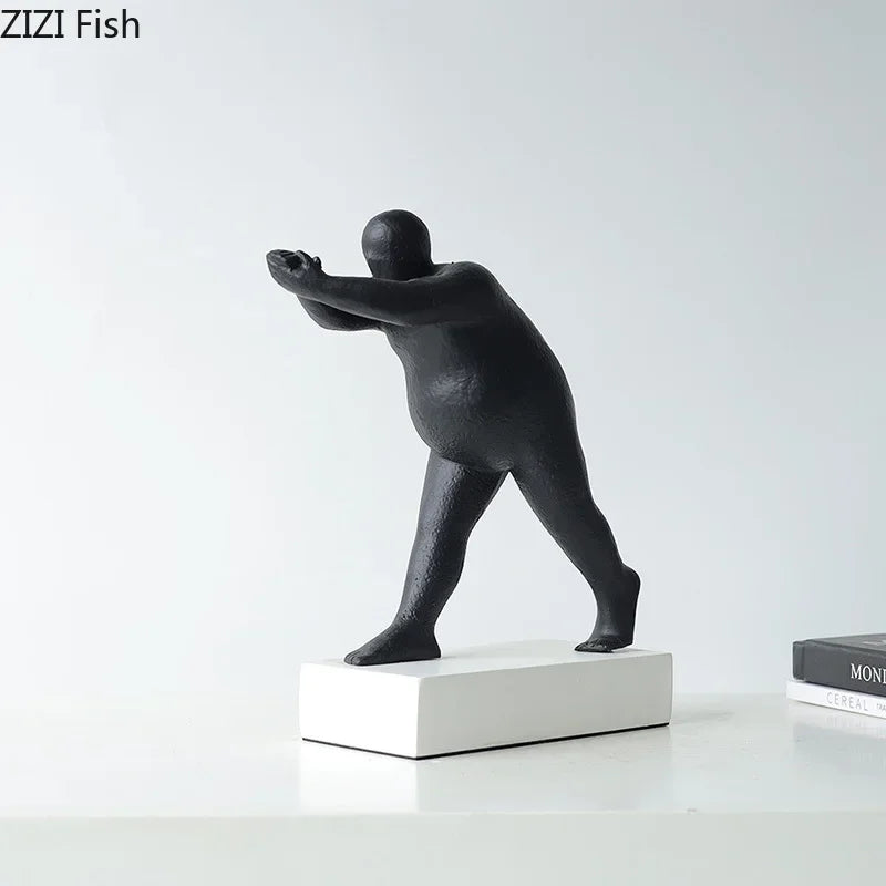 Abstract Resin Sculpture Modern Home Decor by Afralia™