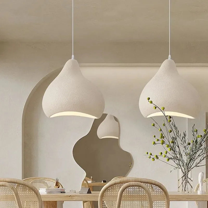 Afralia™ Nordic Wabi Sabi LED Pendant Chandelier: Elegant Dining Room & Bar Hanging Lamp