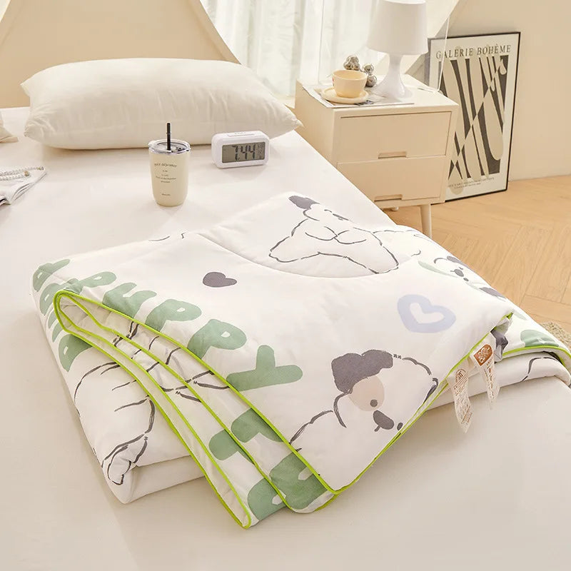 Afralia™ Summer Chill Quilt: Soft, Silky & Breathable Cooling Comforter