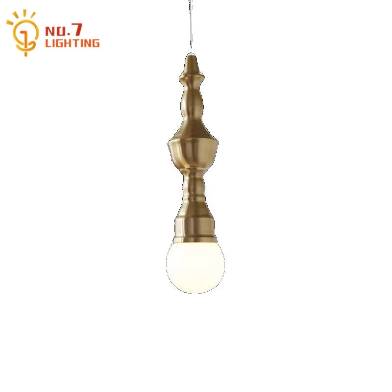 Afralia™ Vintage Industrial Glass Iron Pendant Lights Gold Lustre Roman Column Lamp