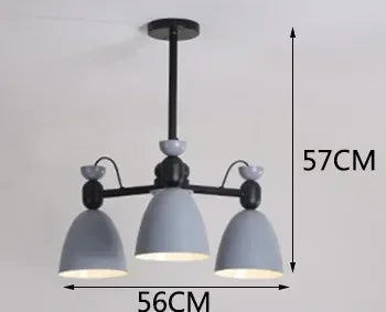 Afralia™ Macarone Wood Chandelier Pendant Lights for Modern Living Room & Bedroom Lighting