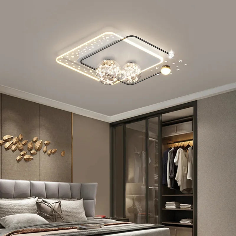 Afralia™ Starlit Sky Child Ceiling Lamp for Child Bedroom, Nursery - Dimmable, Minimalist Design