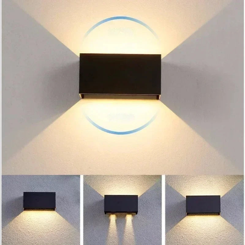 Afralia™ Outdoor Wall Lamp: Modern Up/Down Light with Adjustable Brightness