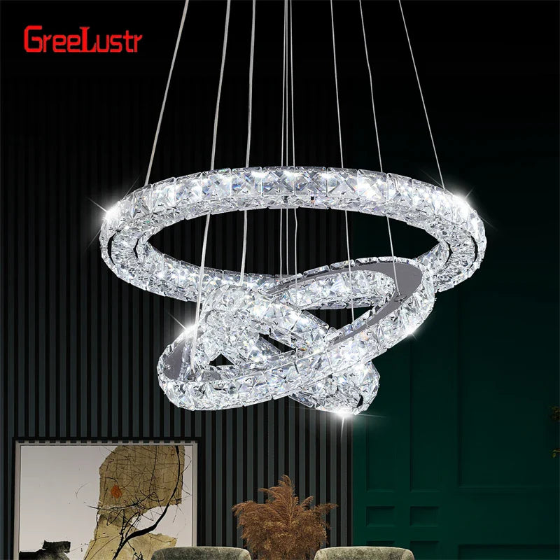 Afralia™ Crystal Pendant Chandeliers Modern Nordic Style Dining Room Living Room Lighting