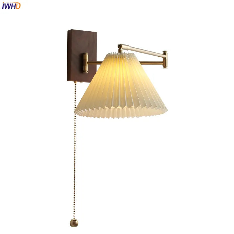 Afralia™ LED Pull Chain Wall Lamp - Modern Nordic Sconce for Bedroom & Living Room