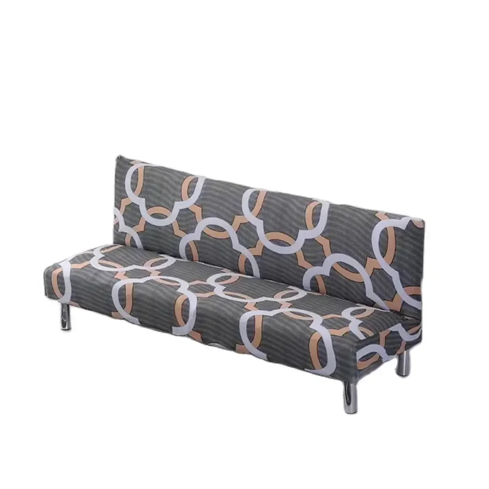 Afralia™ Armless Futon Sofa Cover Slipcover Elastic No Armrest
