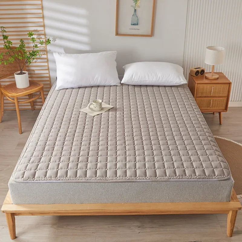 Afralia™ Soft Quilted Mattress Cushion for Home Bedroom, Non-Slip and Skin-Friendly