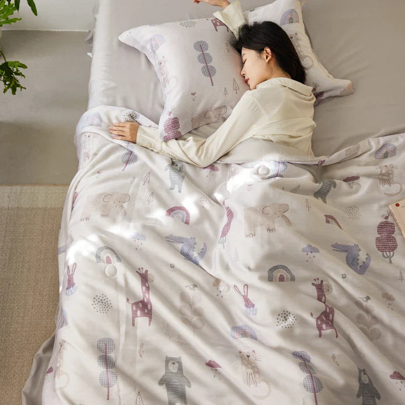 Afralia™ Floral Comforter: Ultra Soft & Breathable Summer Quilt - Top Quality & Stylish