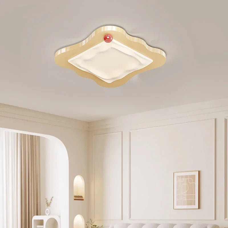 Afralia™ Cream Style LED Ceiling Light for Bedroom and Living Room Decor