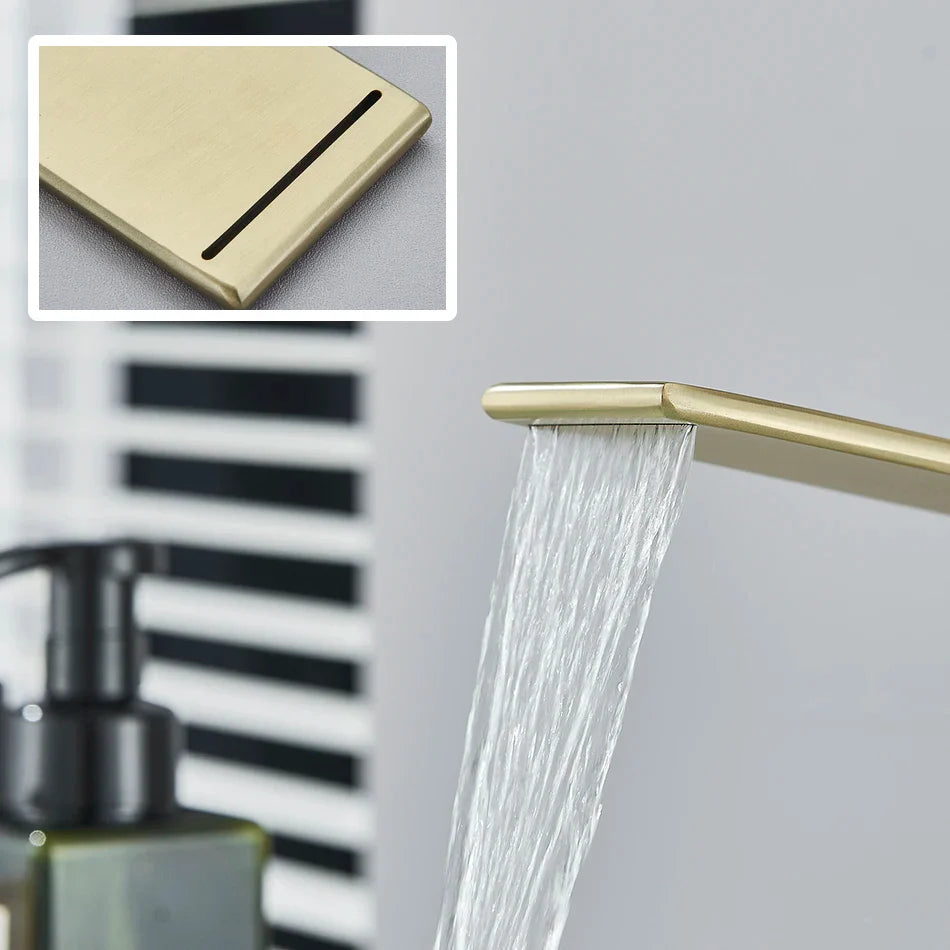 Afralia™ Basin Faucet: Modern Single Hole Mixer Tap for Bathroom Washbasin - Hot and Cold Water