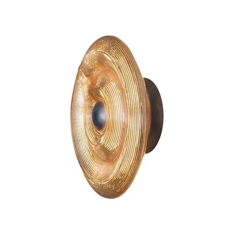 Afralia™ Glass Wall Lamp Dimmable LED Modern Light Fixture for Living Room