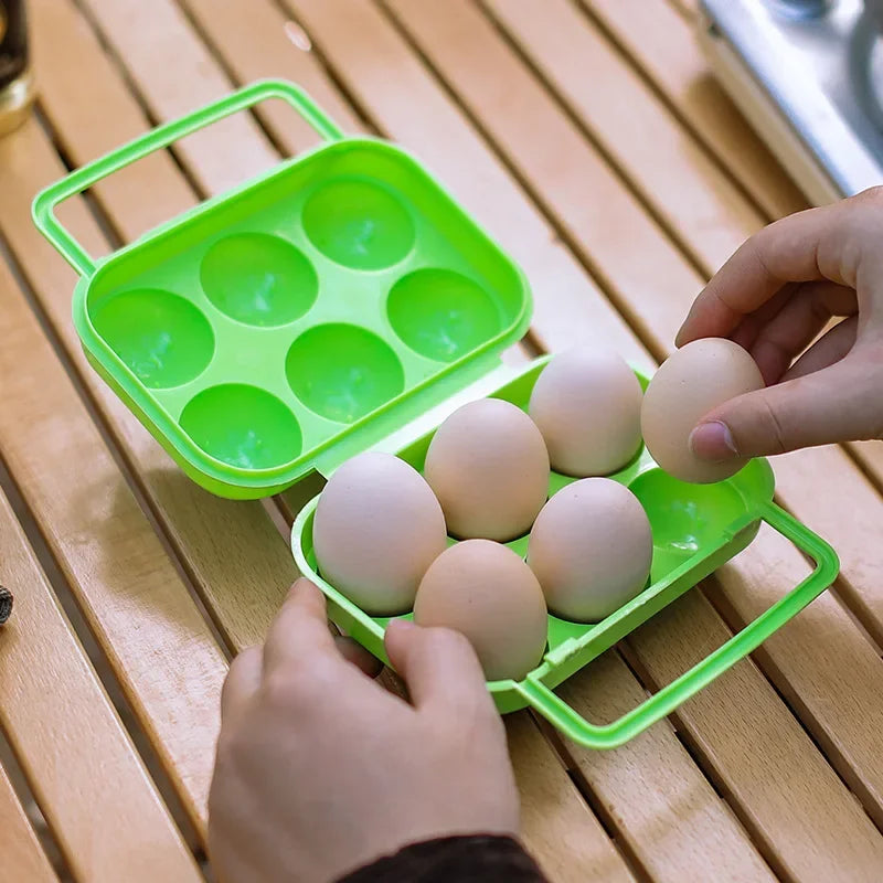 Afralia™ Egg Holder Storage Box: Modern Plastic Container with 6/12 Grids