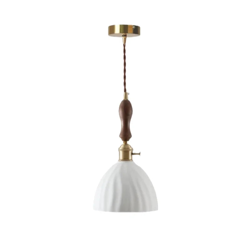 Afralia™ Ceramic LED Hanging Pendant Light - Modern Nordic Design for Home Decor