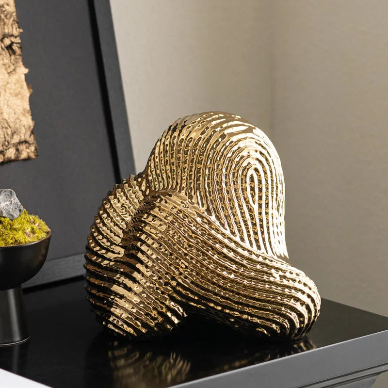 Afralia™ Geometric Stone Rockery Figurines Home Decor Accessory