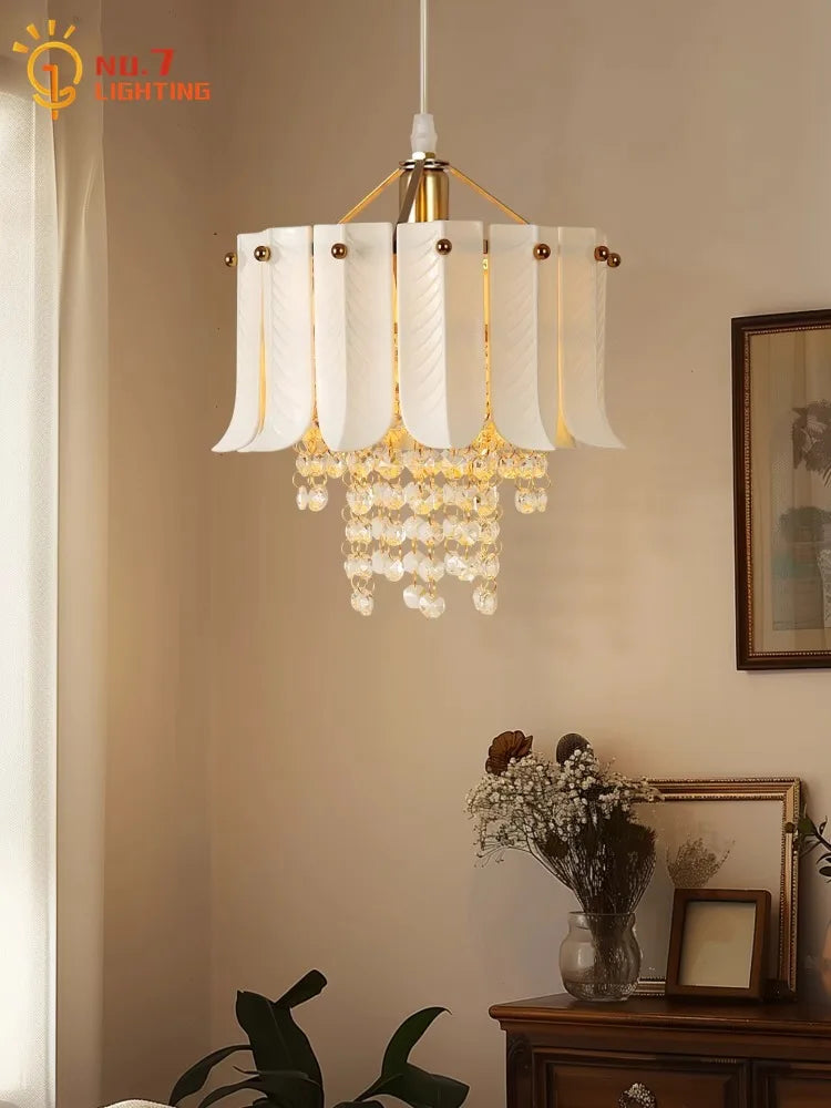 Afralia™ Crystal Pendant Lights LED E14 Modern Ceramic Luxury Atmosphere Amplify Your Space
