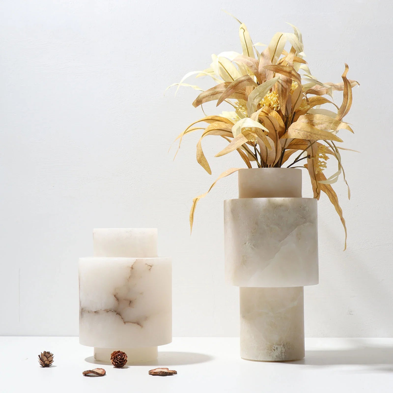 Afralia™ White Onyx Marble Vase: Luxury Nordic Home Decor & Flower Decoration
