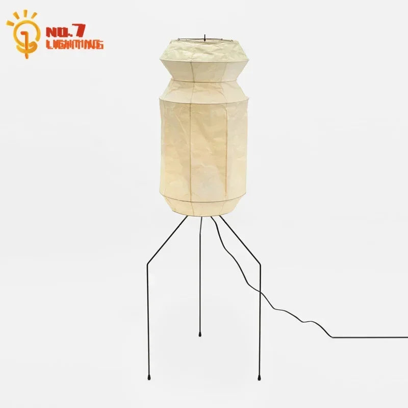 Afralia™ Akari Noguchi Rice Paper Table Lamp LED E27 Modern Light for Living Room