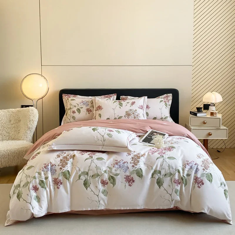 Afralia™ Pastoral Printed Cotton Bedding Sets for Comfortable Sleep