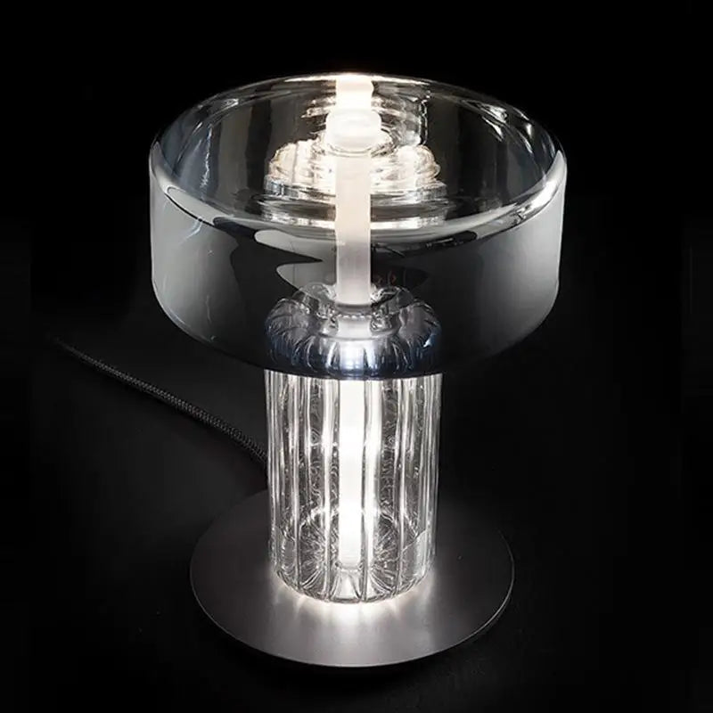 Afralia™ Glass Art Desk Lamp: Nordic Minimalist Design for Bedroom and Living Room