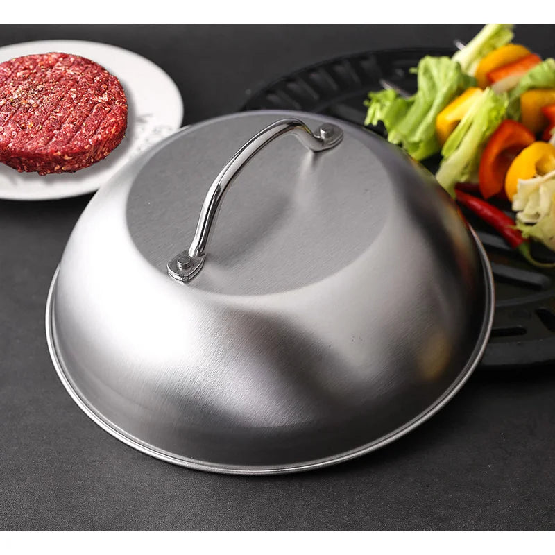 Afralia™ Stainless Steel Melting Dome for Cooking Burgers and Cheese
