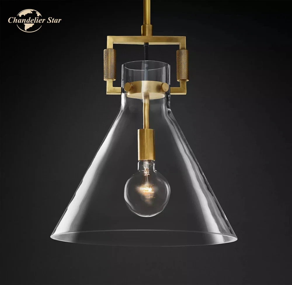 Afralia™ Glass Pendant Chandeliers Modern LED Hanging Lights for Living Room & Dining Room