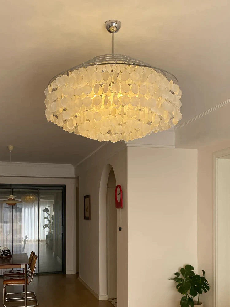 Afralia™ Shell Chandelier: Vintage American Style for Restaurant and Bedroom