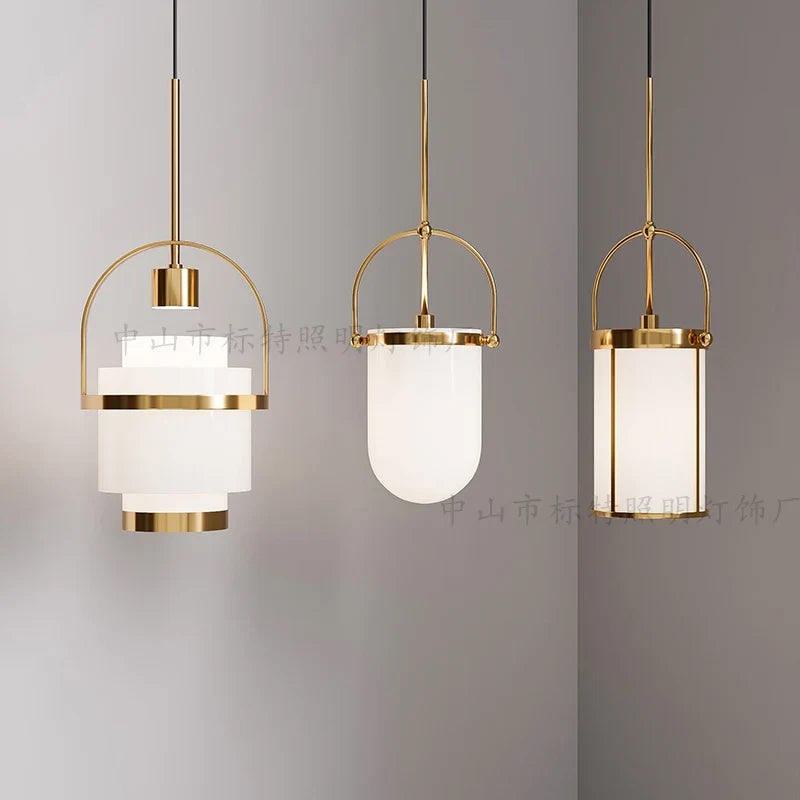 Afralia™ Minimalist Metal Chandelier for Restaurant Bar & Home Decor