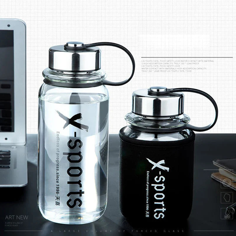 Afralia™ Glass Tea Bottle with Filter Screen and Leakproof Lid