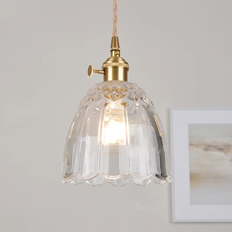 Afralia™ Glass Knob LED Pendant Lamp for Living Room, Restaurant, Coffee - Nordic Modern Design
