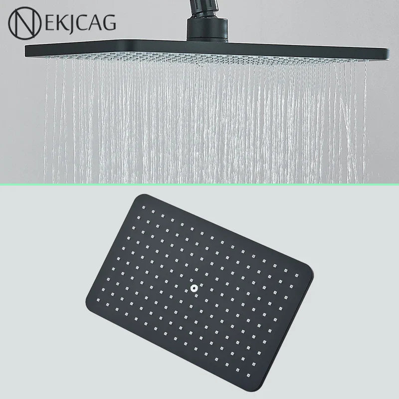 Afralia™ Large Flow Ceiling Shower Head | 360 Rotation | High Pressure Rainfall