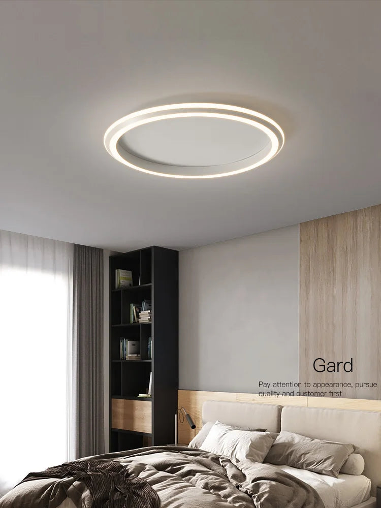 Afralia™ Modern Round Ceiling LED Lamp for Bedroom, Minimalist Design for All Rooms