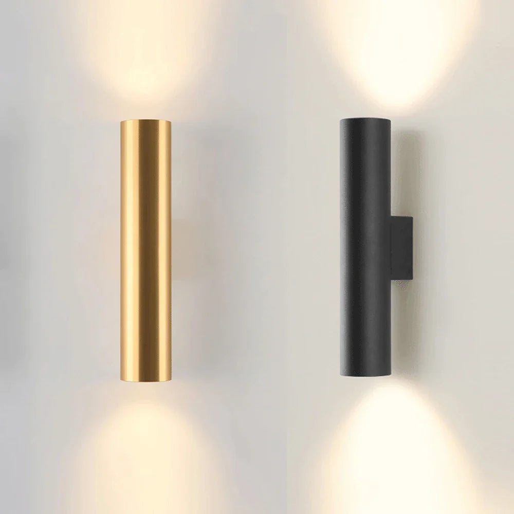 Afralia™ Double-Headed Cylindrical Wall Lights - Modern 14W COB LED Indoor Lighting