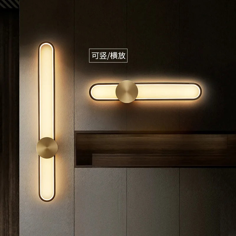 Afralia™ Luxury Long Strip Wall Lamp - Bedroom & Living Room Elegant Lighting