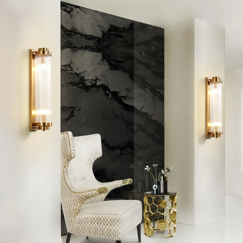 Afralia™ Crystal Wall Lights: Modern Minimalist LED Wall Sconce for Home, Living Room, Bedroom