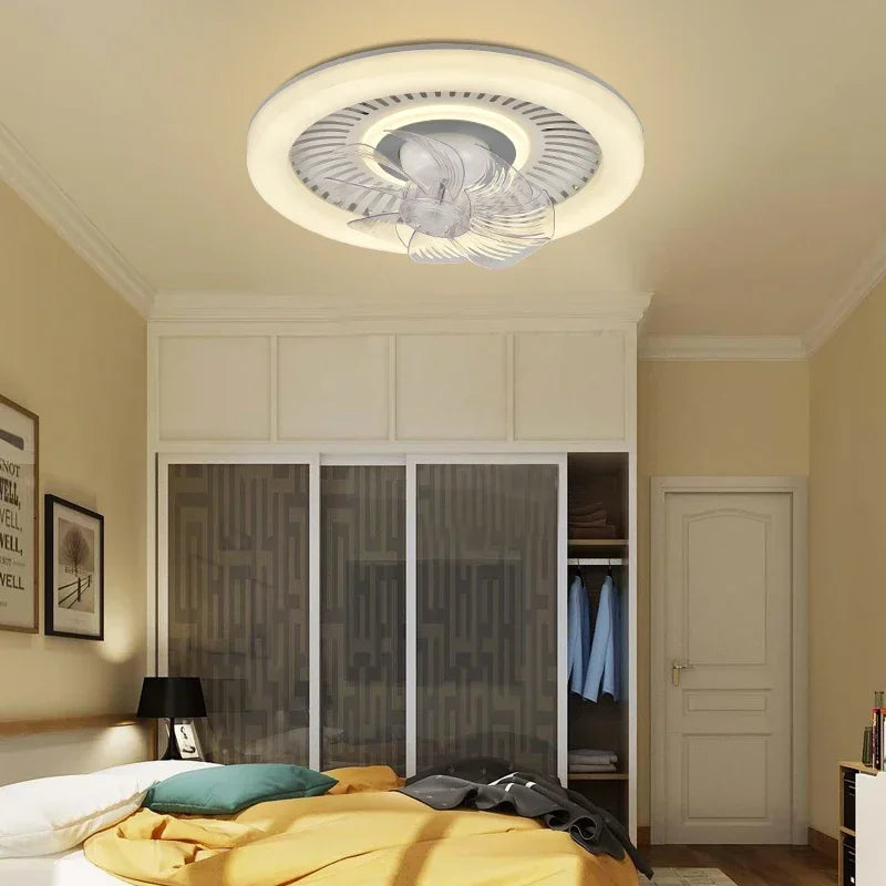 Afralia™ 360 Rotating Air Supply LED Ceiling Fan with Quiet DC Motor.