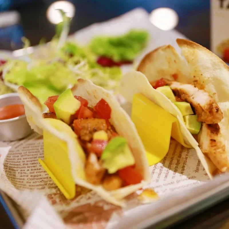 Afralia™ Wave Taco Cake Pancake Rack - Creative Tortilla Holder for Cafes