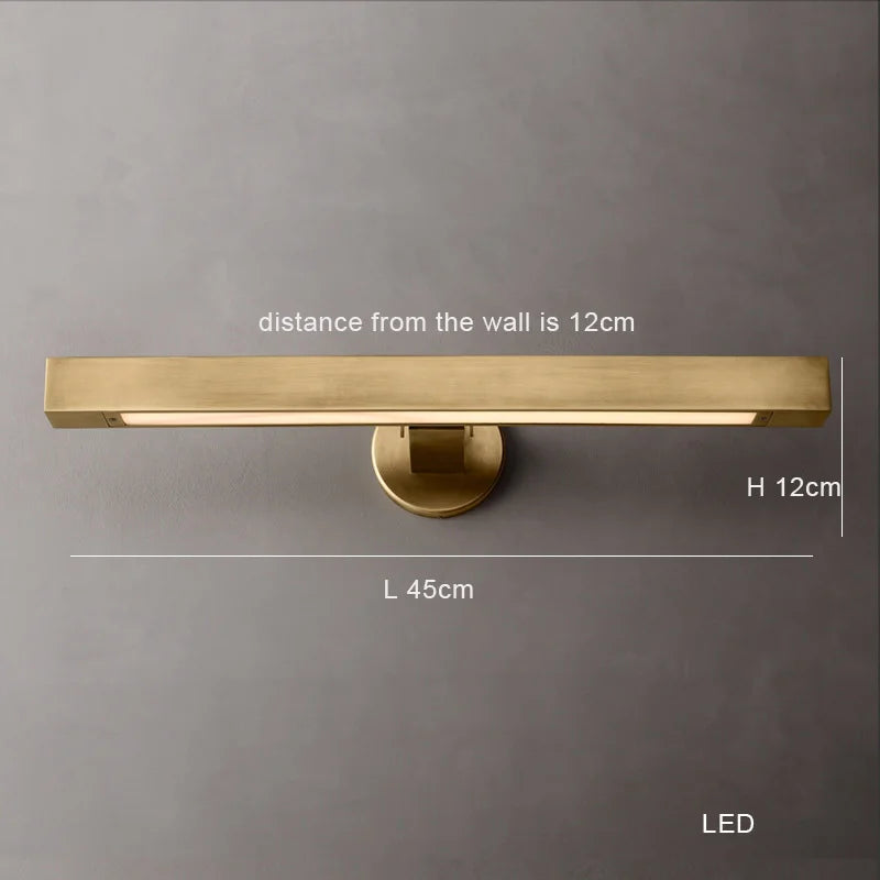 Afralia™ Modern Bronze Black Brass Wall Lamp Home Decor Bedside Lighting