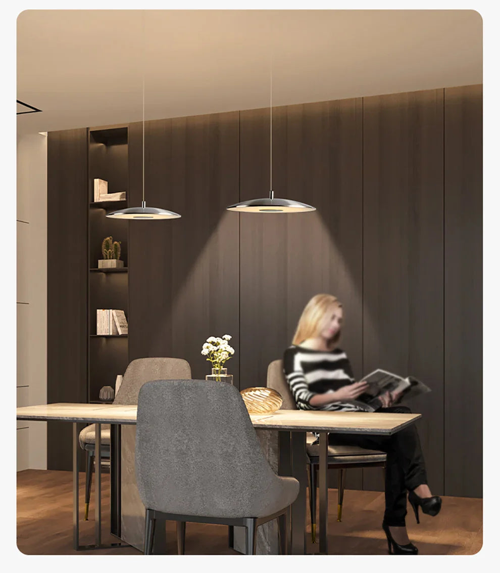 Afralia™ Modern UFO Saucer Pendant Lamp for Dining Room, Bedroom, Bar - Designer Art Piece