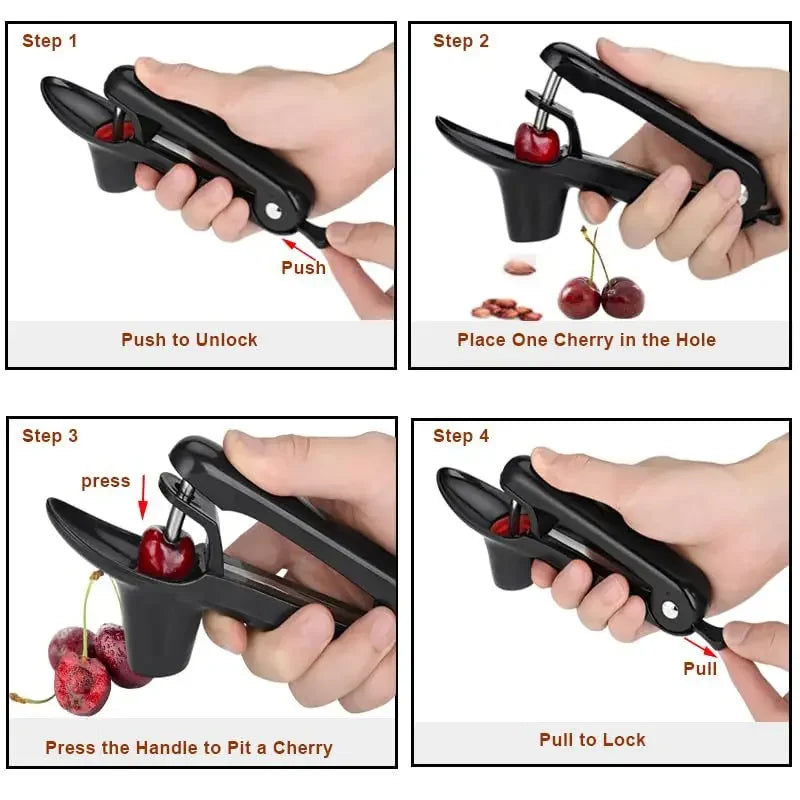 Afralia™ Cherry Fruit Pitter Remover Tool - Easy Olive Core Corer Gadget Stoner