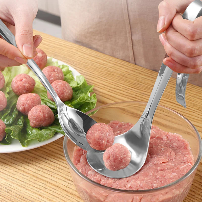 Afralia™ Meatball Maker Spoon Non-Stick Mold - Creative Squeeze Press Kitchen Tool