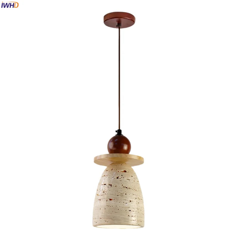 Afralia™ Wabi Sabi LED Hanging Lamps Vintage Pendant Light for Living Room