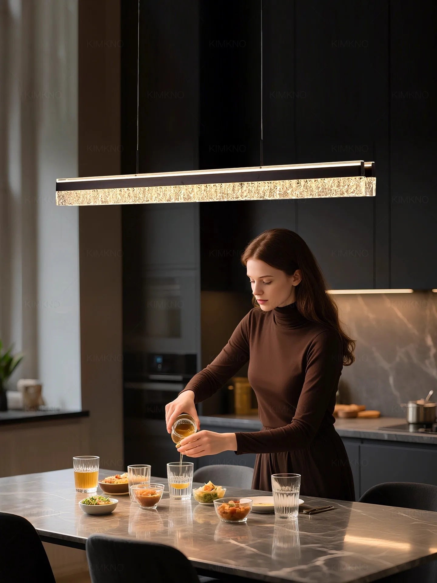 Afralia™ Water Ripple Pendant Light: Luxury Modern LED Lighting for Restaurant, Bar, and Island