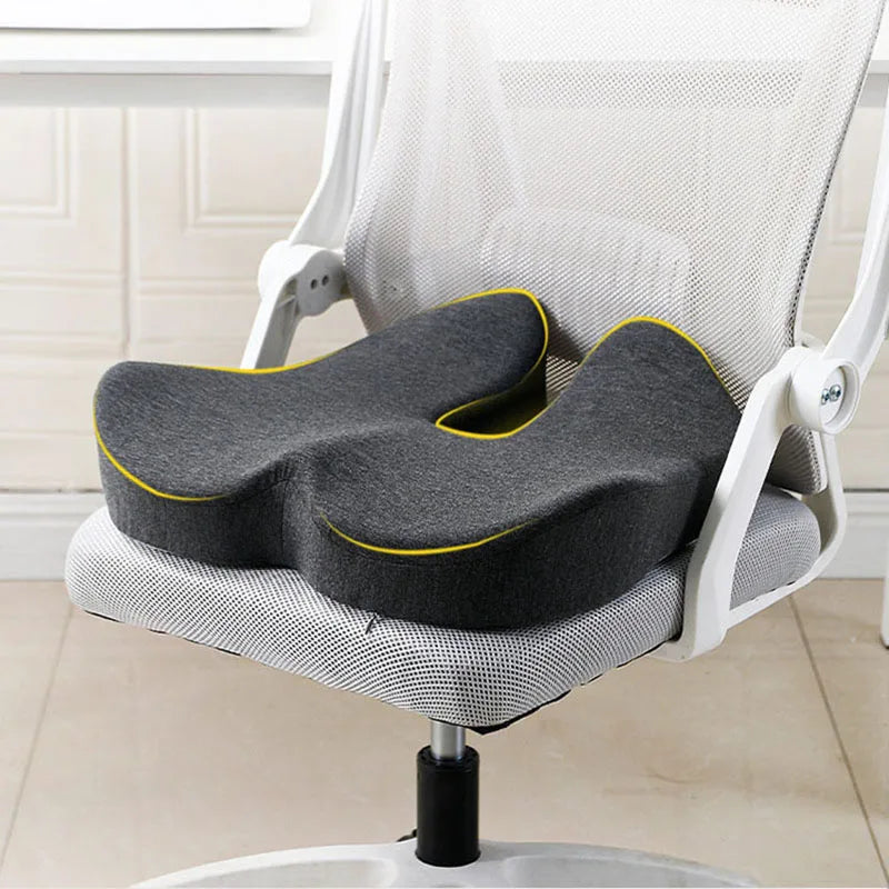 Afralia™ Rebound Memory Foam Office Chair Cushion for Beautiful Buttocks and Orthopedic Support