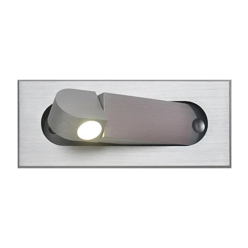 Afralia™ LED Wall Lamp: Adjustable Angle, Bedroom Reading Light, Recessed Design