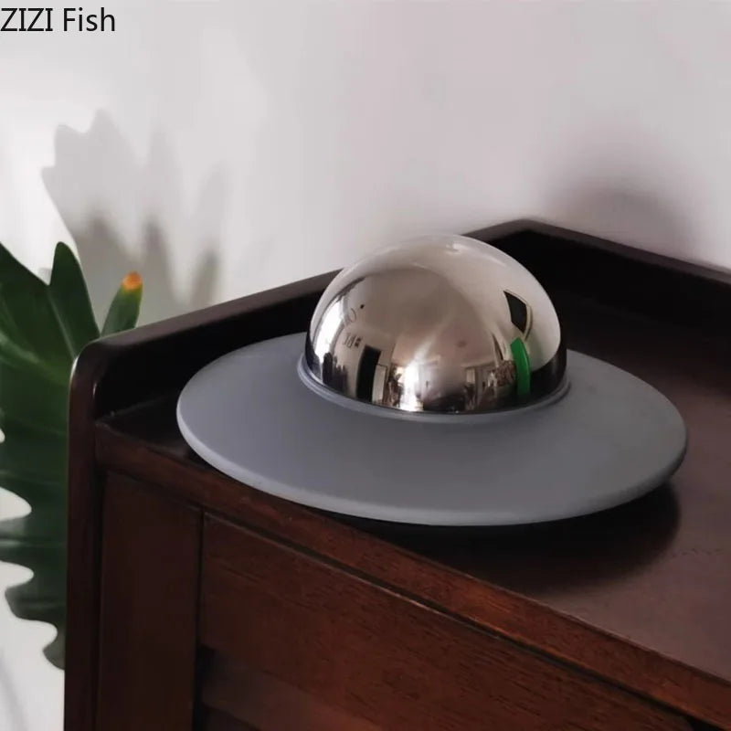 Afralia™ UFO Stainless Steel Ash Tray - Smoking Accessories for Office Table