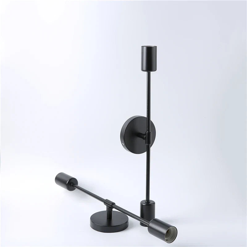 Afralia™ LED Wall Lamp: Modern Two Arm E27 Bedroom Lighting for Bedside, Bathroom Mirror, Vanity.